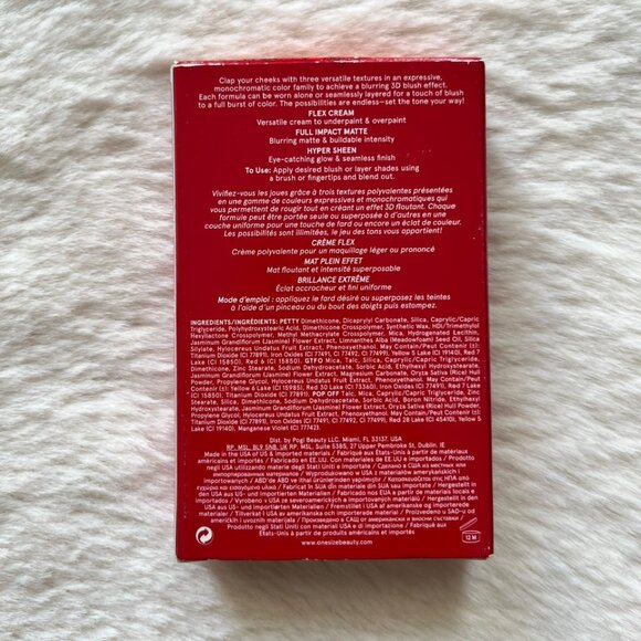 ONE/SIZE Cheek Clapper 3D Blush Trio Palette - Fire Starter - Picture 6 of 9